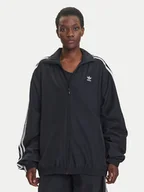 Bluzy damskie - adidas Bluza Adilenium Season 3 JD3392 Czarny Oversize - miniaturka - grafika 1