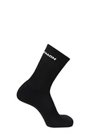 Skarpetki damskie - Salomon Unisex Flow Crew 3-pak czarno-białe skarpety - miniaturka - grafika 1