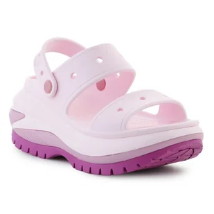 Sandały Crocs Classic Mega Crush Clog Jr 207989-5BX różowe - Buty dla dziewczynek - miniaturka - grafika 1