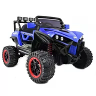 Pojazdy elektryczne dla dzieci - Super-Toys MEGA AUTO CFORCE 4X4 METALOWE AMORTYZATORY FUNKCJA BUJANIA KLIMATYZACJA MIĘKKIE KOŁA EVA MIĘKKIE SIEDZENIE FULL OPCJA XJL5 XJL-588-NIEBIESKI - miniaturka - grafika 1