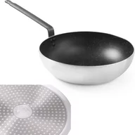 Woki - Hendi Patelnia Wok aluminiowa z marmurową powłoką nieprzywierającą 280x(H)75 mm | 627730 - miniaturka - grafika 1