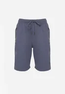 Spodenki męskie - Niebieskie Klasyczne Dresowe Szorty z Bawełną Liraneve - miniaturka - grafika 1