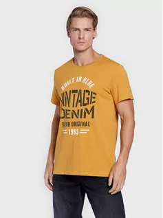 Koszulki i topy damskie - Blend T-Shirt 20714248 Żółty Regular Fit - grafika 1