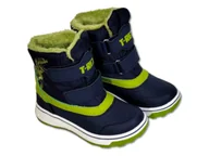 Śniegowce damskie - Buty Śniegowce Cleve Rozmiar 27 - Chłopięce Granatowe T-Rex - miniaturka - grafika 1