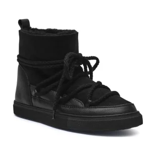 INUIKII Skórzane śniegowce z dodatkiem wełny - Buty zimowe męskie - miniaturka - grafika 1