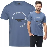 Koszulki męskie - Koszulka Męska T-shirt Hi-tec Olen Bawełniana Podkoszulek Sportowy M - miniaturka - grafika 1