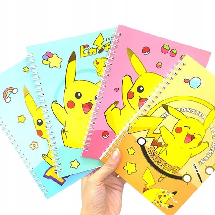 ZESZYT W LINIĘ notes POKEMON NOTATNIK dziecięcy 60 kart. dla dzieci PIKACHU