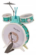 Instrumenty muzyczne dla dzieci - Perkusja Dla Najmłodszych Muzyczny Lew Niebieska - miniaturka - grafika 1