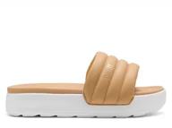 Klapki i japonki damskie - Klapki damskie Puma 39539910 buty Karmen Slide Puffy Wns Warm Beige-P Beżowe - miniaturka - grafika 1