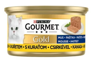 Purina Gourmet Gold mus mokra karma dla kota z kurczakiem w sosie 85g - Mokra karma dla kotów - miniaturka - grafika 1
