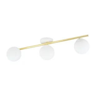 Splendi lampa sufitowa 3-punktowa biała/złota/opal 1249/3 - Lampy sufitowe - miniaturka - grafika 1