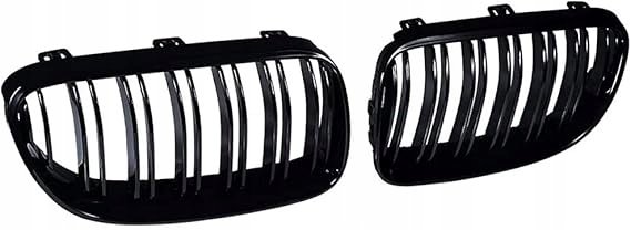 Kratka Nerka E92 E93 LCI 2010 2013 Grill Błyszczący Czarny 2-sztuki