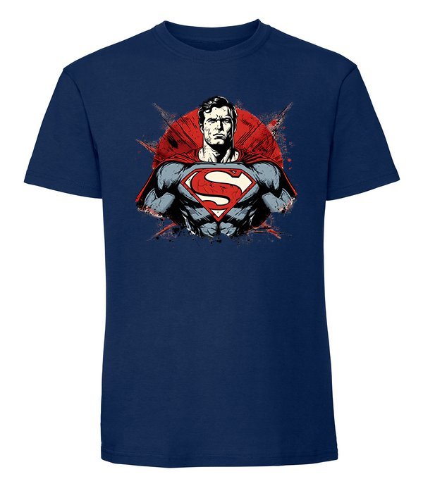 Męska koszulka z nadrukiem - The Unbreakable Icon Granatowy L