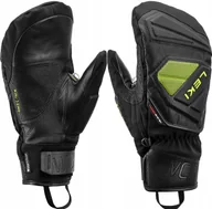 Rękawice narciarskie - LEKI RĘKAWICE WCR C-Tech 3D Mitt black-lemon 9.5 - miniaturka - grafika 1