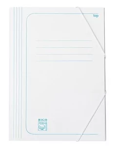 Teczki z gumką Bigo A4"25 biały 350g - Szkolne artykuły papiernicze - miniaturka - grafika 1
