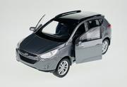 Samochody i pojazdy dla dzieci - Welly Hyundai Tucson Ix Srebrny 1:34 Samochód Nowy Metalowy Model - miniaturka - grafika 1