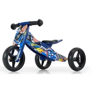 Rowerki biegowe - Milly Mally Jake Blue Cars 1736 - miniaturka - grafika 1