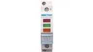Pozostałe oświetlenie - Hager Lampka sygnalizacyjna LED 3-krotna 230V AC - SVN129 - miniaturka - grafika 1
