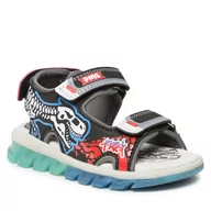Buty dla chłopców - Sandały Primigi 3977011 Black-Red - miniaturka - grafika 1