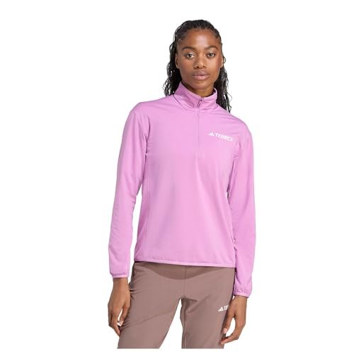 adidas dames Terrex Multi CLIMAWARM Half Zip Tech Fleece Jacket, preloved purple, M