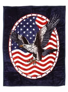 Koc Elway 160x210 orzeł USA - Koce - miniaturka - grafika 1