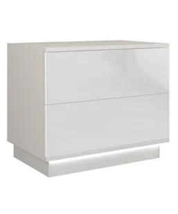 SZAFKA NOCNA SELA S2 - BIEL POŁYSK S2 BIEL POŁYSK - Szafki nocne - miniaturka - grafika 1