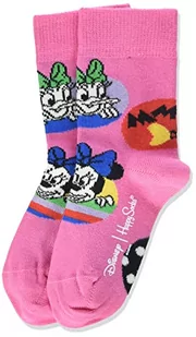 Happy Socks Kids Daisy & Minnie Dot Sock, kolorowe i zabawne, Skarpety dla dzieci, Niebieski-Zielony-Różowy-Czerwony-Biały-Żółty (7-9Y) - Skarpetki damskie - miniaturka - grafika 1