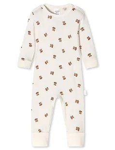 Schiesser Piżama niemowlęca unisex z bawełną o zmiennych stopach, zestaw bielizny dla małych dzieci, Off-White, 92, off-white, 92 - Koszulki i topy damskie - miniaturka - grafika 1