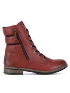 Botki damskie - Rieker Botki 72212-35 Czerwony - miniaturka - grafika 1