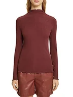 Koszulki i topy damskie - ESPRIT Collection Damska koszulka 102EO1K302, 601/BORDEAUX RED 2, XL - miniaturka - grafika 1
