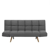 Sofy i kanapy - Beliani Sofa tapicerowana ciemnoszara INGARO - miniaturka - grafika 1