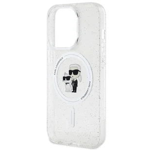 Karl Lagerfeld KLHMP15LHGKCNOT iPhone 15 Pro 6.1" transparent hardcase Karl&Choupette Glitter MagSafe - Etui i futerały do telefonów - miniaturka - grafika 6