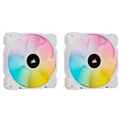 Wentylatory komputerowe - Corsair Wentylator  iCUE SP140 RGB ELITE Performance Biały 3-pack + Lighting Node CORE CO-9050139-WW CO-9050139-WW - miniaturka - grafika 1