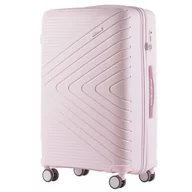 Walizki - Walizka podróżna Wings L, Polipropylen, White Pink - miniaturka - grafika 1