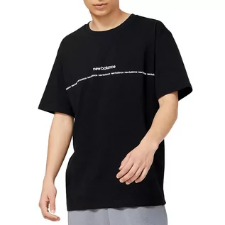 Koszulki sportowe męskie - Koszulka New Balance MT23517BK - czarna - grafika 1