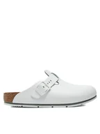 Klapki i japonki męskie - Birkenstock Klapki Boston Pro Le 1025992 Biały - miniaturka - grafika 1