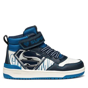 Sneakersy Geox J Washiba J56LQH 05411 C4211 S Granatowy - Buty dla chłopców - miniaturka - grafika 1