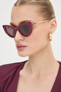 Gucci okulary przeciwsłoneczne damskie kolor czerwony GG1565S - Okulary przeciwsłoneczne - miniaturka - grafika 1