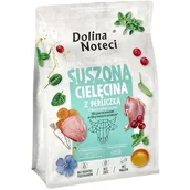 Sucha karma dla psów - DOLINA NOTECI karma dla psów małych ras SUSZONA CIELĘCINA Z PIERLICZKĄ 3KG - miniaturka - grafika 1