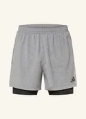 Spodenki męskie - Adidas Szorty Do Biegania 2 W 1 Own The Run Climacool grau - adidas - miniaturka - grafika 1