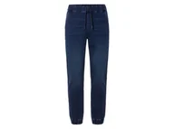 Spodnie męskie - LIVERGY® Joggery jeansowe męskie z bawełną (XL (56/58), Ciemnoniebieski) - miniaturka - grafika 1