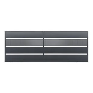 Brama przesuwna Olaf ocynk RAL7016 struktura 400 x 158 cm bez przeciwwagi lewa - Ogrodzenia - miniaturka - grafika 1