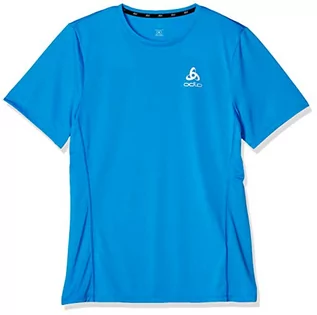 Koszulki męskie - Odlo męski T-shirt S/S Crew Neck Element niebieski Blue Aster X-L 313142 - grafika 1