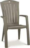 Fotele i krzesła ogrodowe - ALLIBERT Krzesło ogrodowe Santorini, cappuccino, 61x65x99 cm - miniaturka - grafika 1