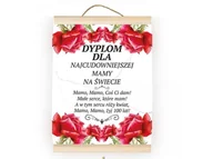 Dyplomy i okładki - DYPLOM DZIEŃ MATKI NAJCUDOWNIEJSZA MAMA NA ŚWIECIE - miniaturka - grafika 1