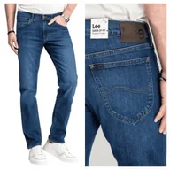 Spodnie męskie - Spodnie Męskie Lee Daren Zip Fly Regular Straight Jeansy Niebieskie W38 L32 - miniaturka - grafika 1