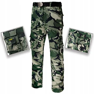 Spodnie Bojówki Funkcyjne Wojskowe Taktyczne Moro podwójne szwy Tramp - Spodnie męskie - miniaturka - grafika 1