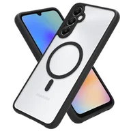 Etui i futerały do telefonów - Pokrowiec Cadorabo dla Samsung A05S w kolorze CZARNYM kompatybilny z MagSafe - Hybrydowy pokrowiec ochronny z silikonową krawędzią TPU i wytrzymałym tyłem - miniaturka - grafika 1