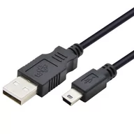 Kable komputerowe i do monitorów - TB Kabel TB USB Mini USB 1m czarny + EKSPRESOWA AKTBXKU3PBAW10B - miniaturka - grafika 1