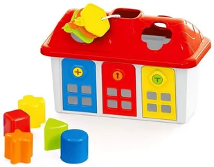 Dolu, domek kształtów i kolorów sorter z kluczykami - Zabawki interaktywne dla dzieci - miniaturka - grafika 1